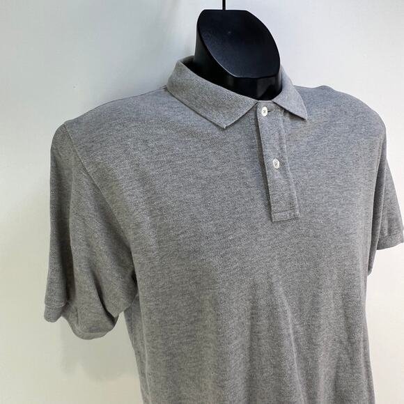 J. Crew Men's Classic Piqué Polo Shirt Vintage 80s Gray - Picture 2 of 6